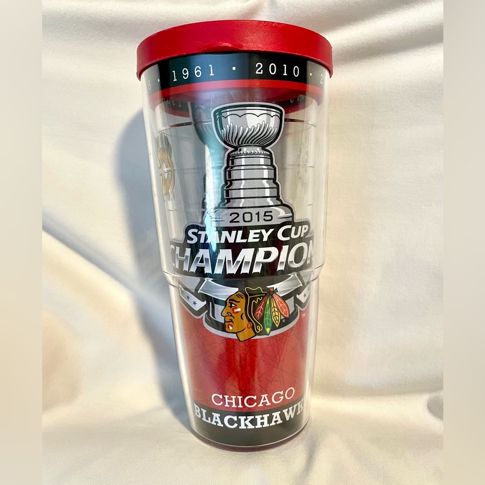 NHL Chicago Blackhawks 2015 Stanley Cup Champions-Orca Travel Cup-24oz-Tervis